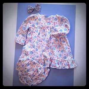 New dress with matching panties and hair bow